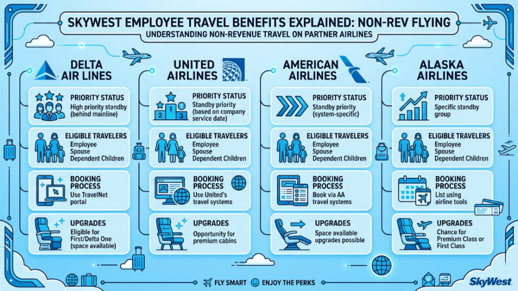 SkyWest flight Employee Travel Benefits Explained | SkyWest