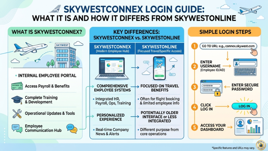 SkyWestConnex Login Guide: What It Is and How It Differs From SkyWestOnline